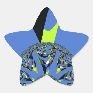 Cool Arches with Fractal Spheres Art Design Star Sticker