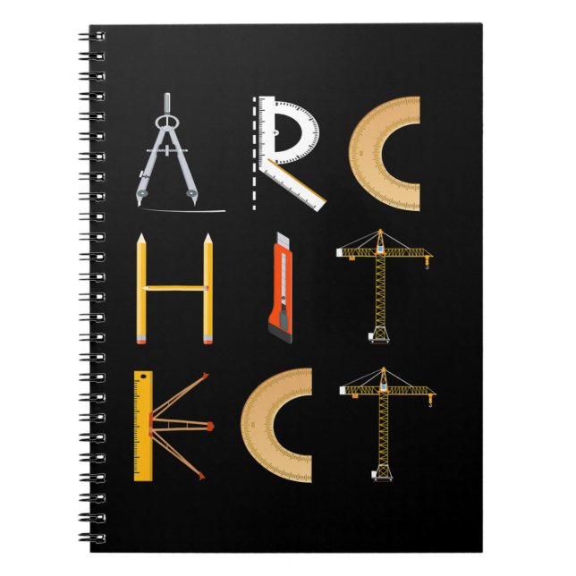 Cool Architect Novelty Landscapers Students Gift. Notebook (Front)