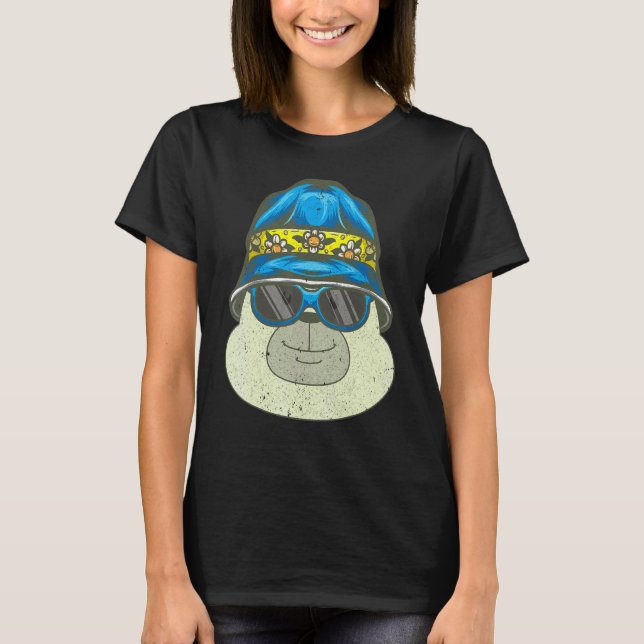 Cool Arctic Animal   Sunglasses Polar Bear 1 T-Shirt (Front)