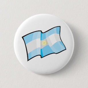 Cool Argentina Flag 2 Inch Round Button