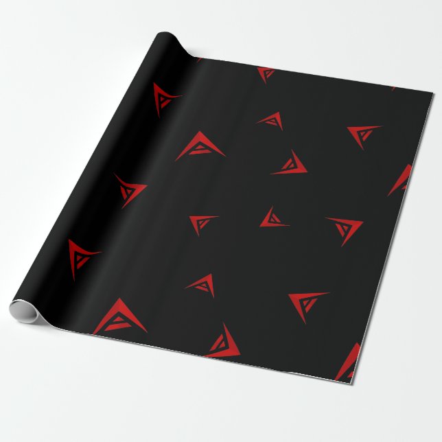 Cool Ark Cryptocurrency Coin Sign Pattern Wrapping Paper (Unrolled)