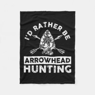 Cool Arrowhead Design For Men Women Arrowhead Hunt Fleece Blanket
