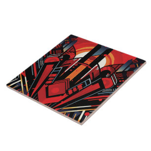 Cool art deco style  tile