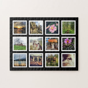 Cool Art Gallery Style Instagram Photo Showcase Jigsaw Puzzle