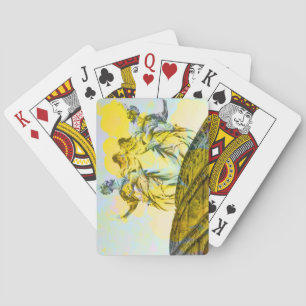 Cool art of Rome elements in trendy way Playing Cards