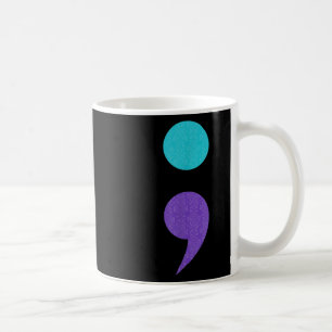 Cool Art Of Semicolon Sign For Suicide Prevention  Coffee Mug