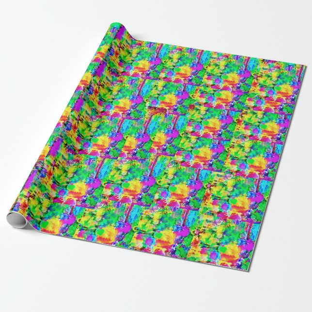 Cool art wrapping paper (Unrolled)