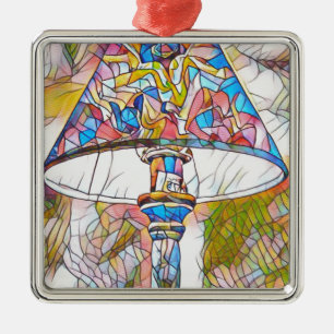 Cool Artistic Stained Glass Lamp Shade Metal Ornament