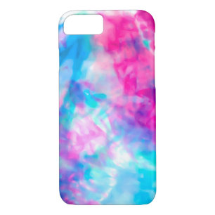 Cool Artsy Girly Purple Pink Blue Tie Dye Pattern Case-Mate iPhone Case