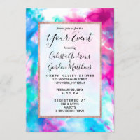 Cool Artsy Girly Purple Pink Blue Tie Dye Pattern