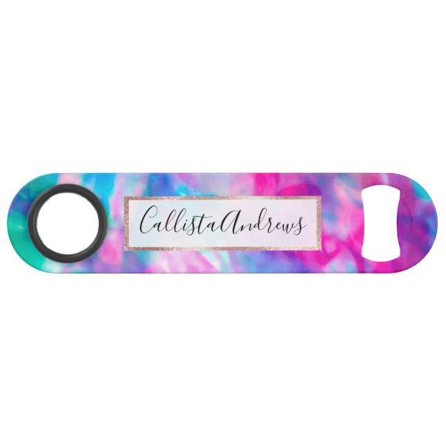 Cool Artsy Girly Purple Rose Blue Tie Dye Motif (Devant (Horizontal))