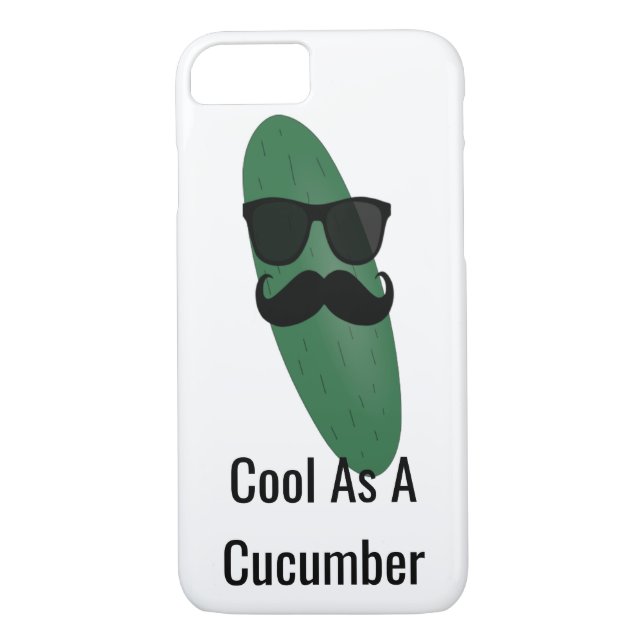 Cool As A Cucumber Case-Mate iPhone Case (Back)