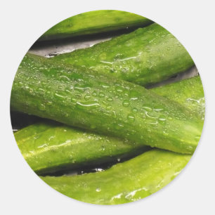 cool As A cucumber Classic Round Sticker