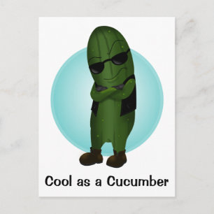 Cool As A Cucumber Postcard