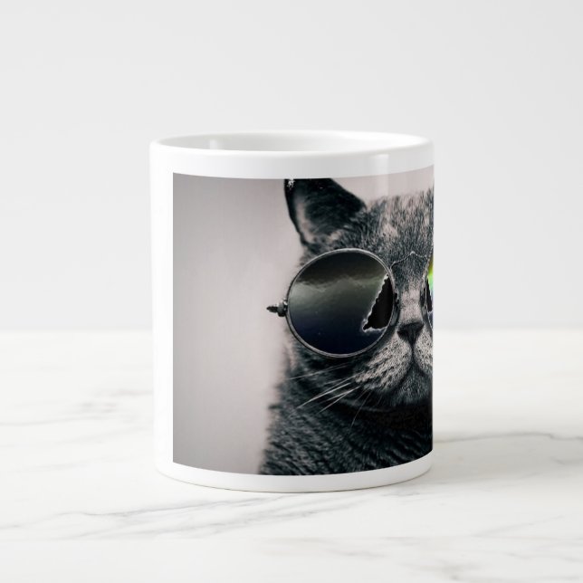 Cool as Cat Large Coffee Mug (Front)