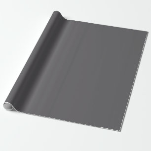Cool Ashy Dark Gray Pop Of Color Wrapping Paper