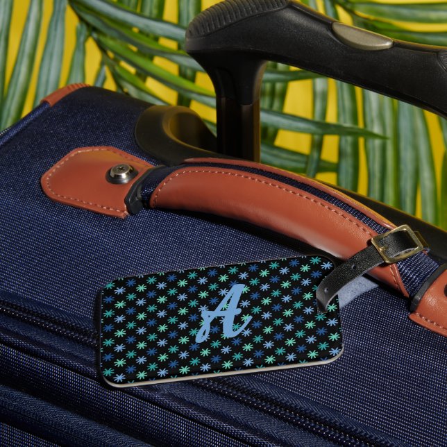 Cool AsteriskS Ocean Colours Customize Luggage Tag (Front Insitu 3)
