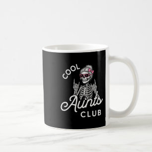 Cool Aunt Club Funny Skeleton Family Kids Women Coffee Mug