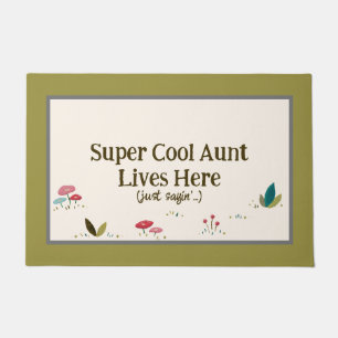Cool Aunt Funny Custom Doormat