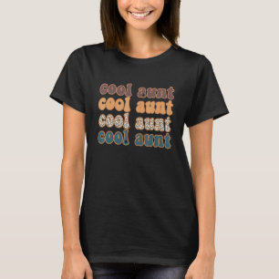 Cool Aunt Retro Leopard Mom For Mother Day T-Shirt