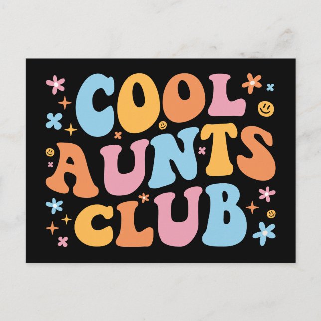 Cool Aunts Club III Postcard (Front)
