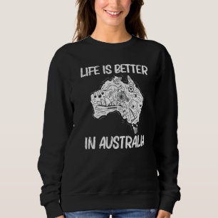Cool Australia For Men Women Land Down Under Conti Sweatshirt