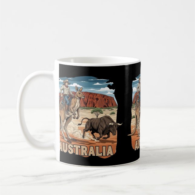 Cool Australian themed Coffee Mug (Left)