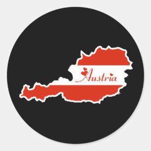 Cool Austria Classic Round Sticker