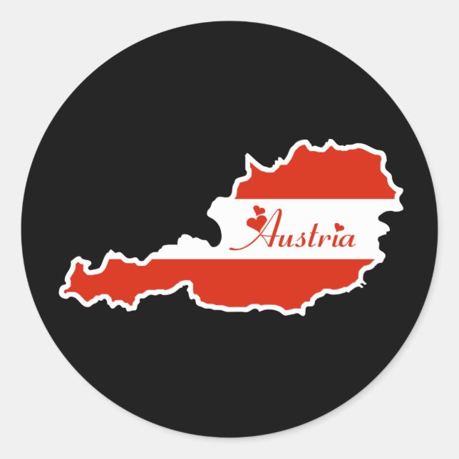 Cool Austria Classic Round Sticker (Front)