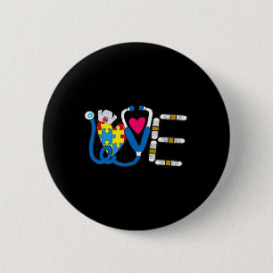 Cool Autism Awareness Day Design 2 Inch Round Button