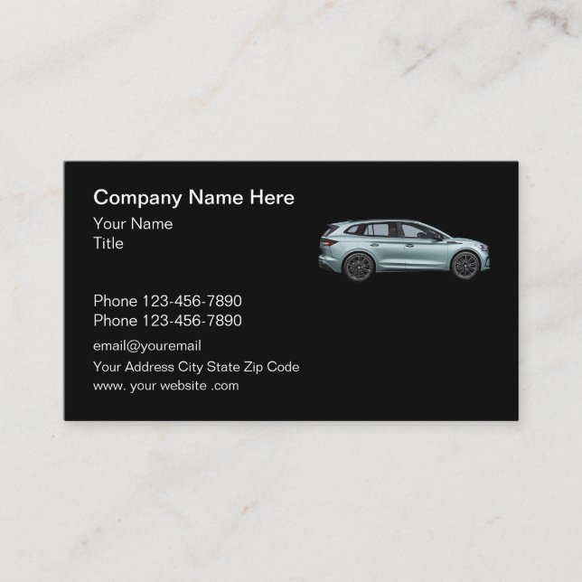 Cool Auto Broker Cartes de visite simples (Devant)