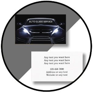 Cool Auto Windshield Repair Business Cards