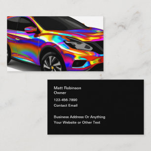 Cool Automotive Audio And Alarm Business Card