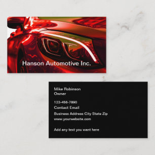 Cool Automotive Cartes de visite Design