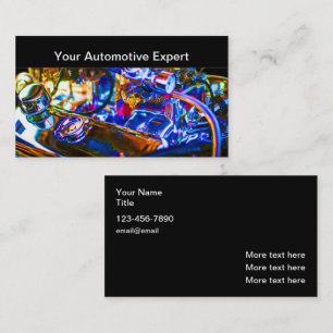 Cool Automotive Engine Theme Business Card