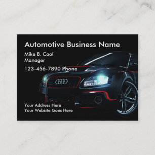 Cool Automotive Services Business Cards