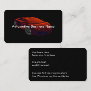 Cool Automotive Services Cartes de visite Design