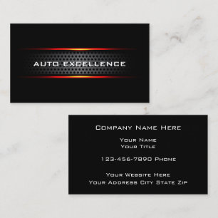 Cool Automotive Services Modern  Business Card