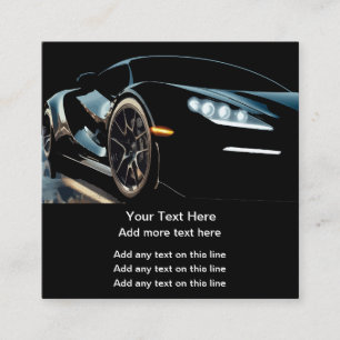 Cool Automotive Theme Business Cards Template