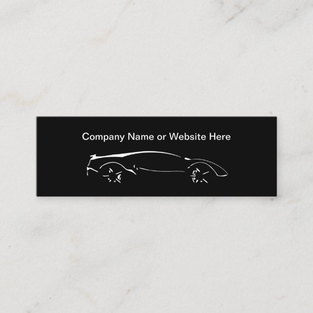Cool Automotive Thème Compact Style Cartes de visi (Devant)
