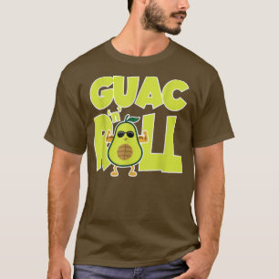 Cool Avocado Rock n Roll 60s Guacamole Healthy Foo T-Shirt
