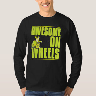 Cool Awesome On Wheels Paralympics Power Caregiver T-Shirt
