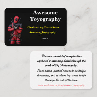 Cool Awesome Toyography Business Card