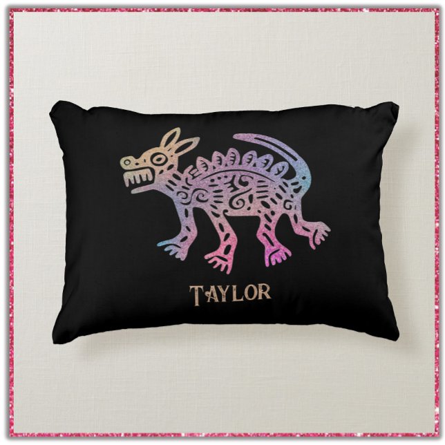 Cool Aztec Design Dog  Accent Pillow (Creator Uploaded)