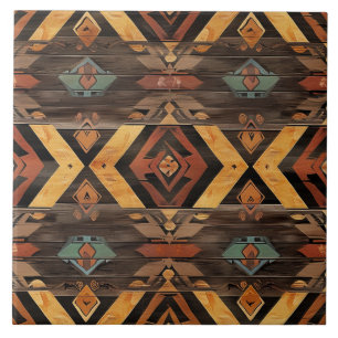 Cool Aztec faux wood  Tile