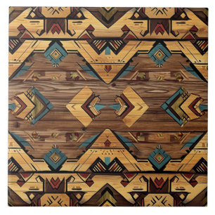 Cool Aztec faux wood  Tile