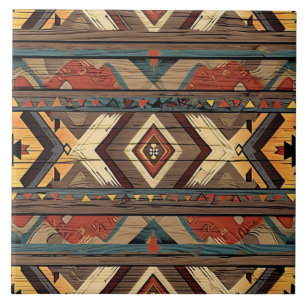 Cool Aztec faux wood  Tile