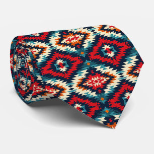 Cool Aztec pattern tiled  Tie