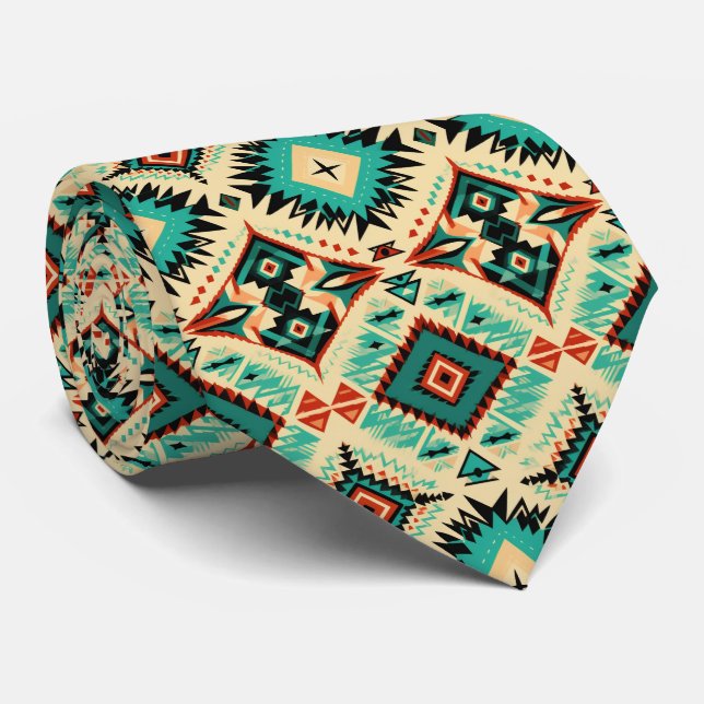 Cool Aztec Western carrelé motif cravate (Roulé)