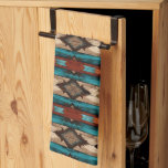 Cool Aztec Western faux wood tiled  Kitchen Towel<br><div class="desc">Cool Aztec Western faux wood tiled pattern kitchen towel</div>